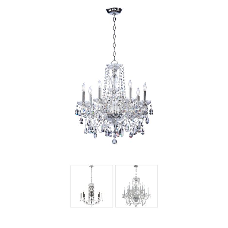 Quorum Bohemian Katerina Chrome 8-Light Chandelier