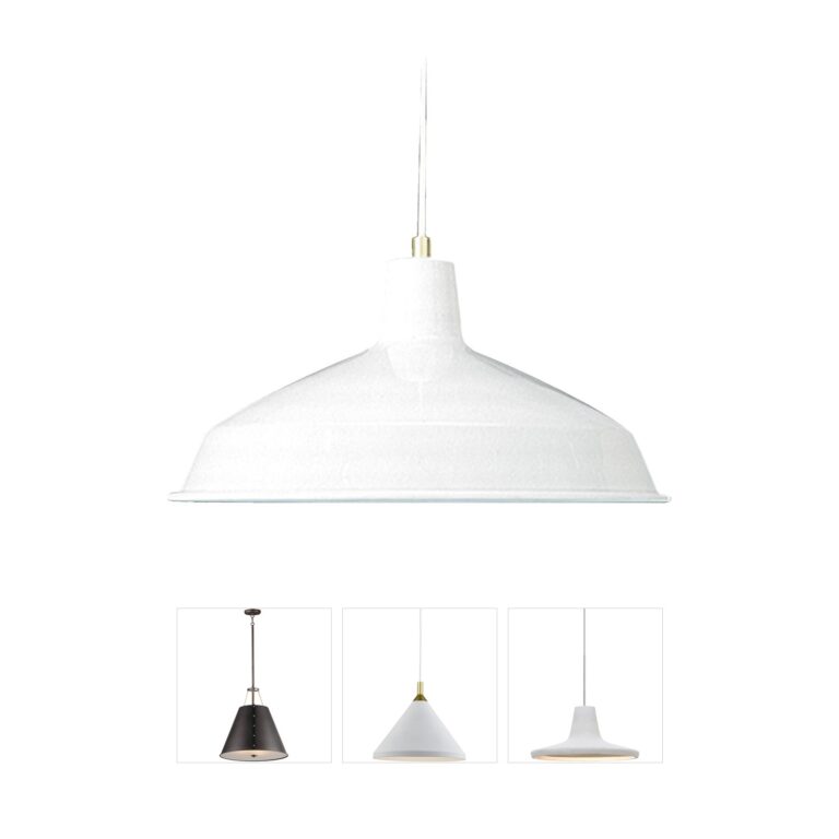Quorum Fort Worth 16" White Pendant