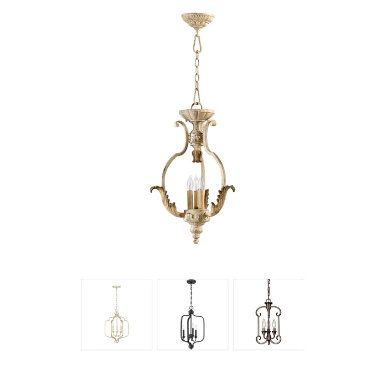 Quorum International Florence 3-Light Persian White Foyer Pendant