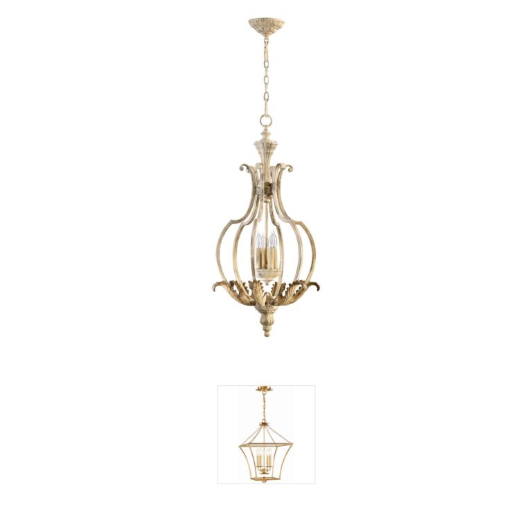 Quorum Florence Persian White Mini Chandelier