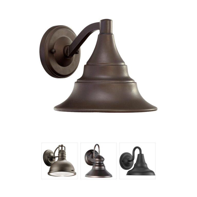 Quorum Sombra 8-Inch Oiled Bronze Outdoor Wall Lantern