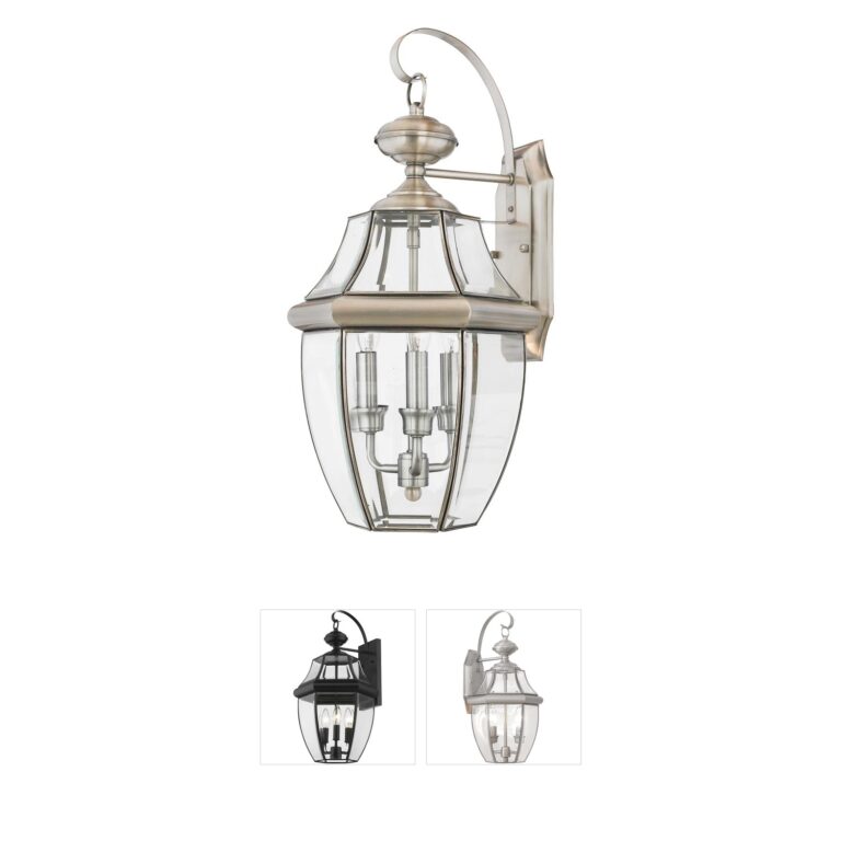 Quoizel Newbury Pewter Outdoor Wall Lantern