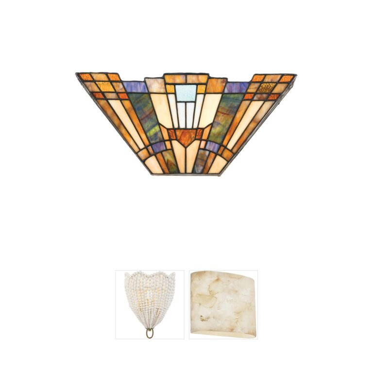 Quoizel Inglenook Tiffany Iron Wall Sconce