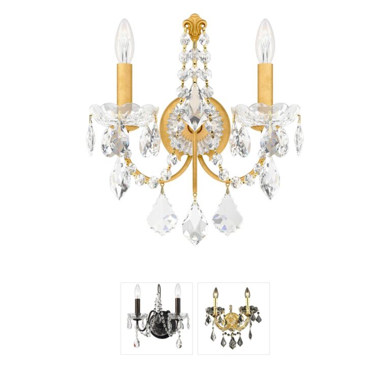 Schonbek Century Heirloom Gold Crystal Wall Sconce