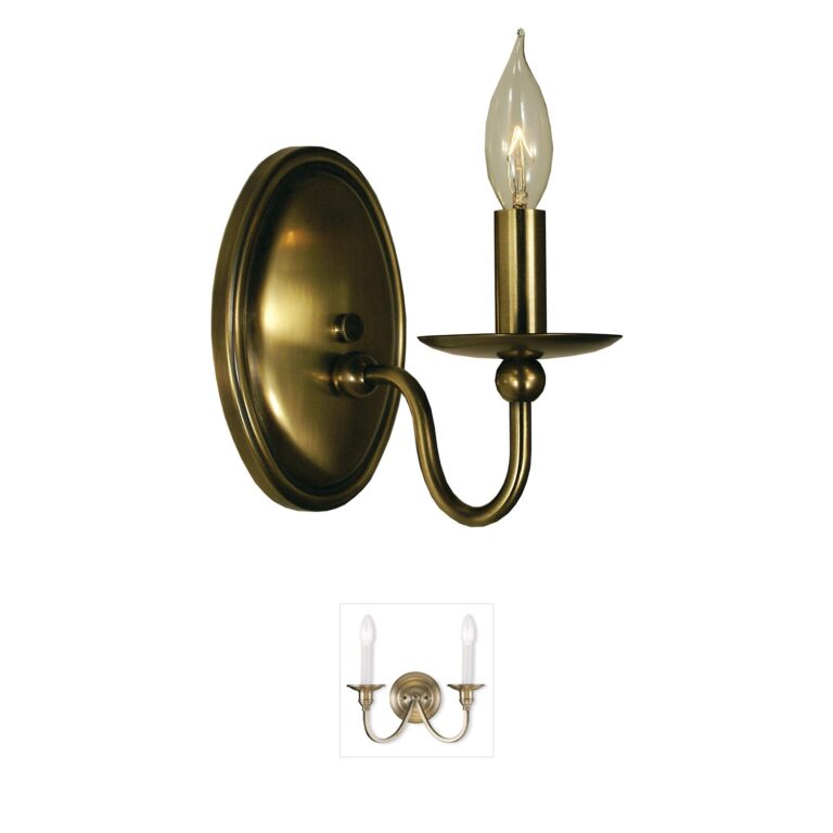 Framburg Quatrefoil Antique Brass 1-Light Wall Sconce