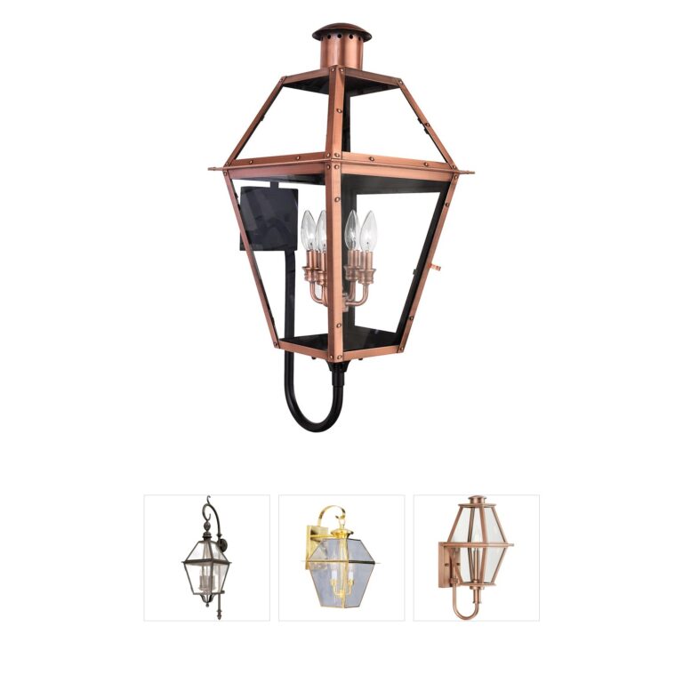 Quoizel Rue De Royal Aged Copper Outdoor Wall Lantern
