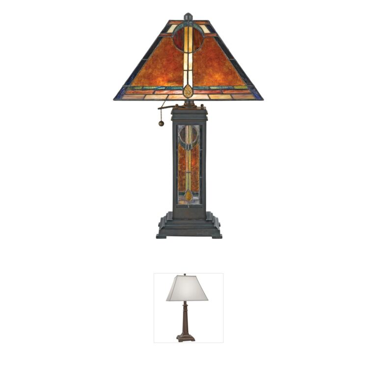 Quoizel San Gabriel Mica Table Lamp in Valiant Bronze