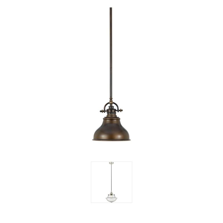 Quoizel Emery Steel Mini Pendant in Palladian Bronze