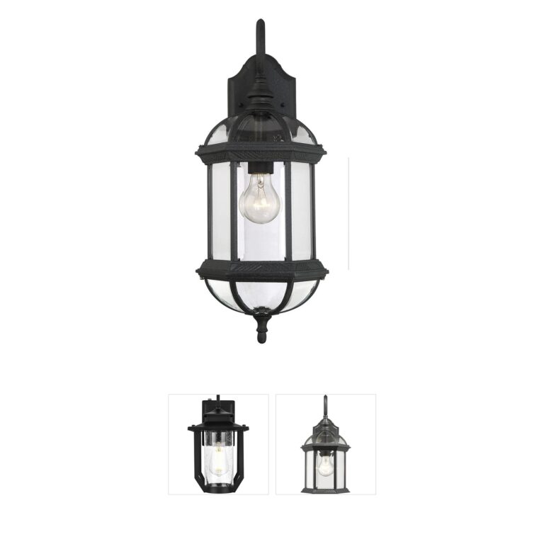 Savoy House Kensington Black Aluminum Outdoor Wall Light