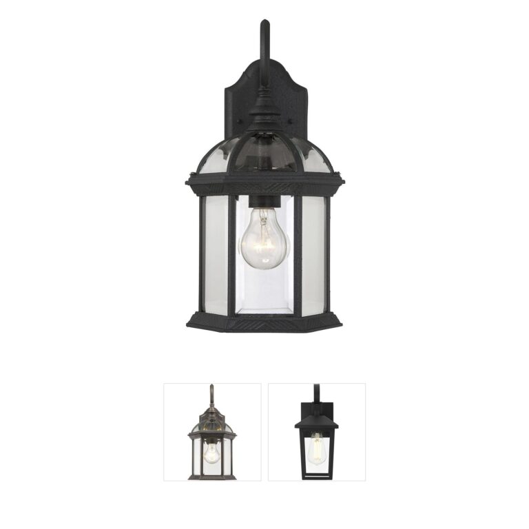 Savoy House Kensington Black Aluminum Outdoor Wall Light