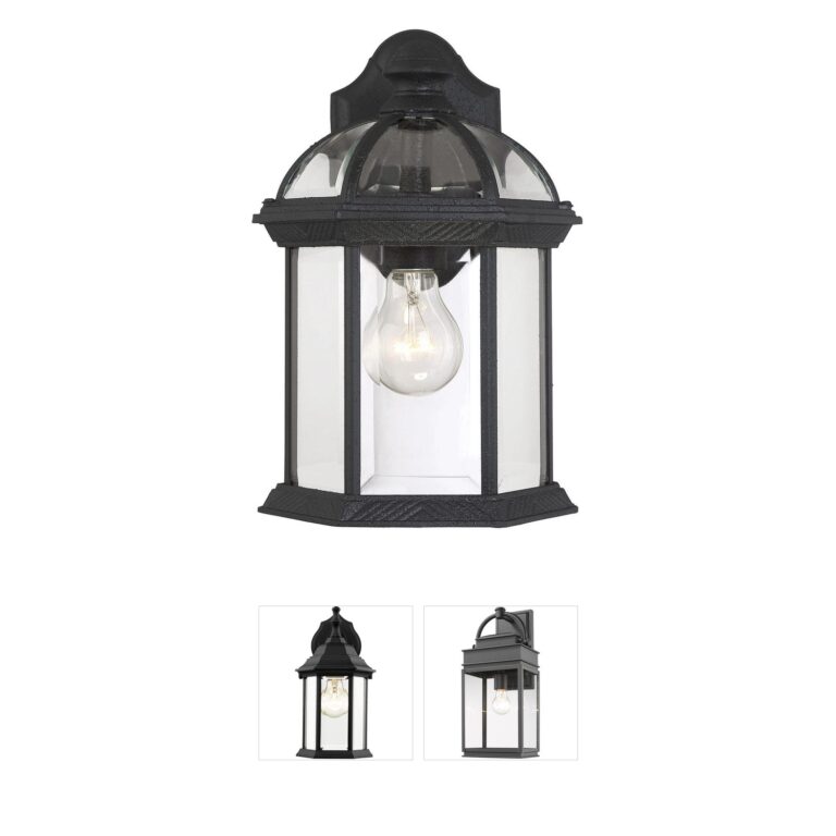 Savoy House Kensington Black Aluminum Outdoor Wall Light