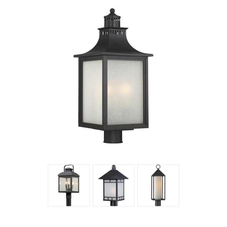 Savoy House Monte Grande English Bronze Outdoor Post Lantern
