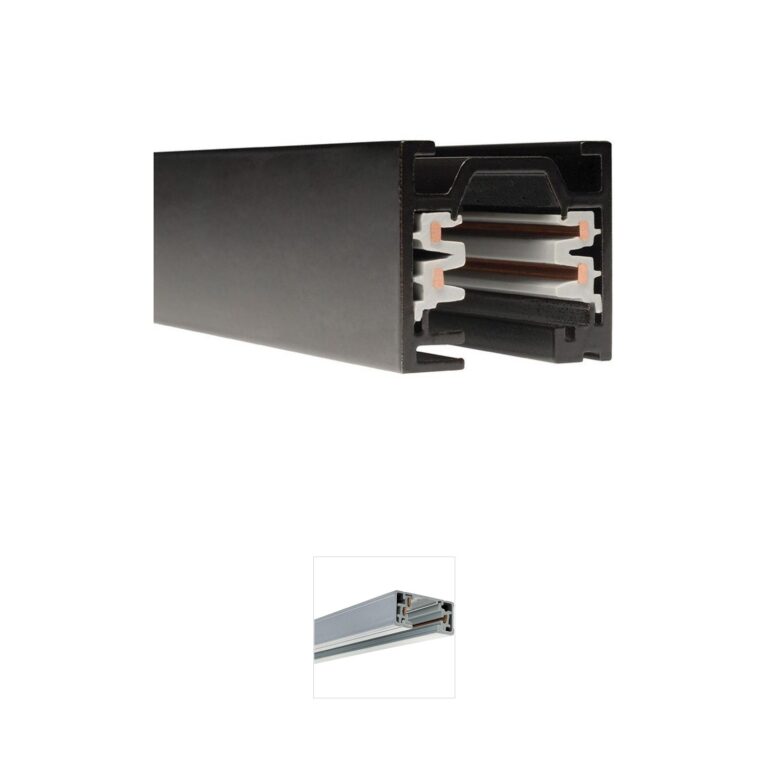 WAC Lighting W Track 12-Foot Black Architectural Track