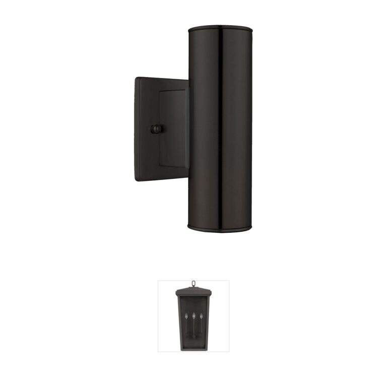 Eglo Riga Matte Black Outdoor Wall Light
