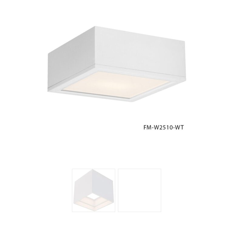 WAC Lighting Rubix 10" White LED Outdoor Flush Mount