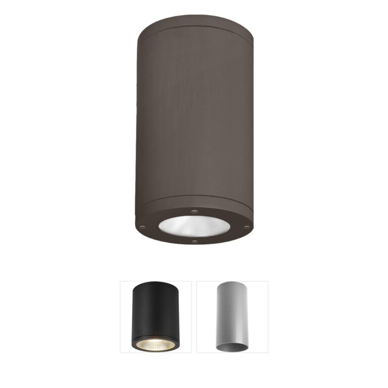 WAC Lighting Tube Arch 6-Inch Bronze LED Outdoor Flush Mount