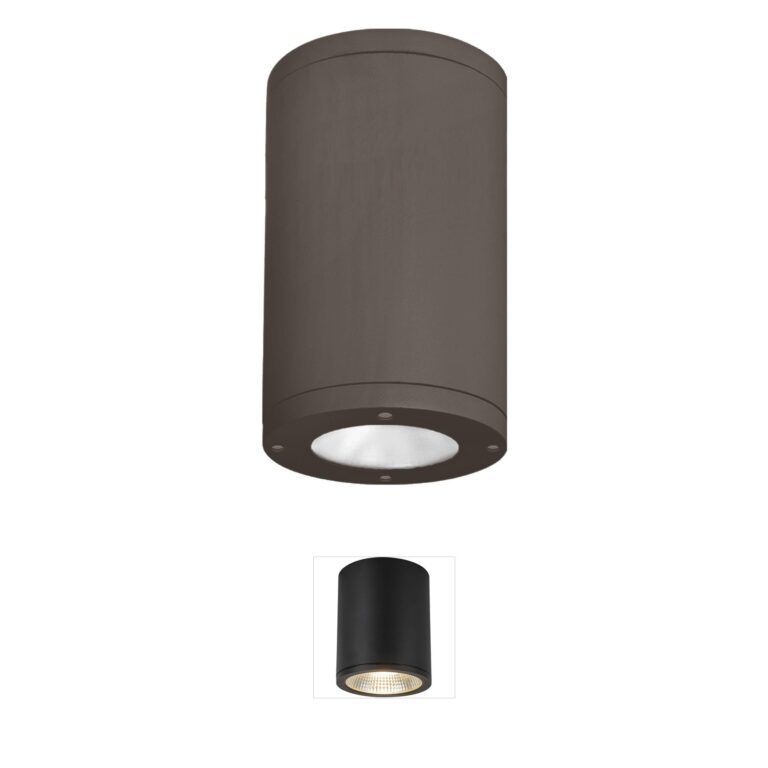 WAC Lighting Tube Arch Bronze 8-Inch LED Outdoor Flush Mount