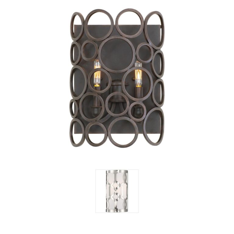 Kalco Ashbourne Hand-Forged Iron Wall Sconce