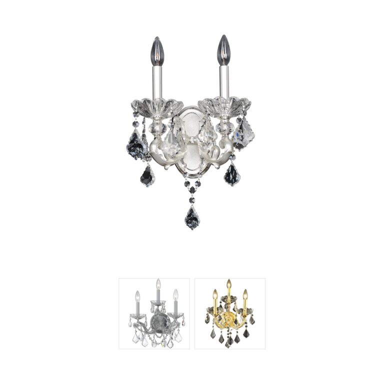Allegri Praetorius Two-Tone Silver Wall Sconce