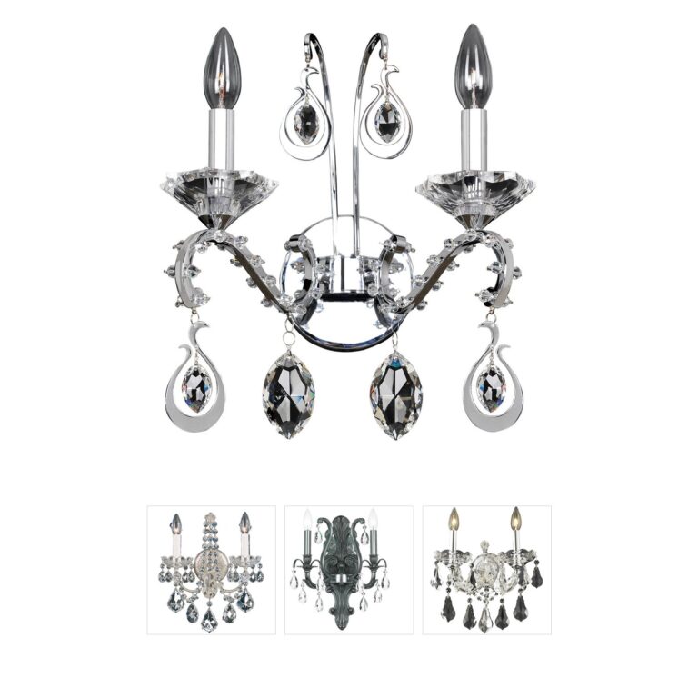 Allegri Torreli Chrome & Firenze Crystal Wall Sconce