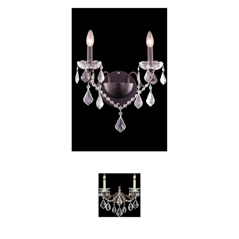 Elegant Lighting St. Francis Collection Crystal Wall Sconce