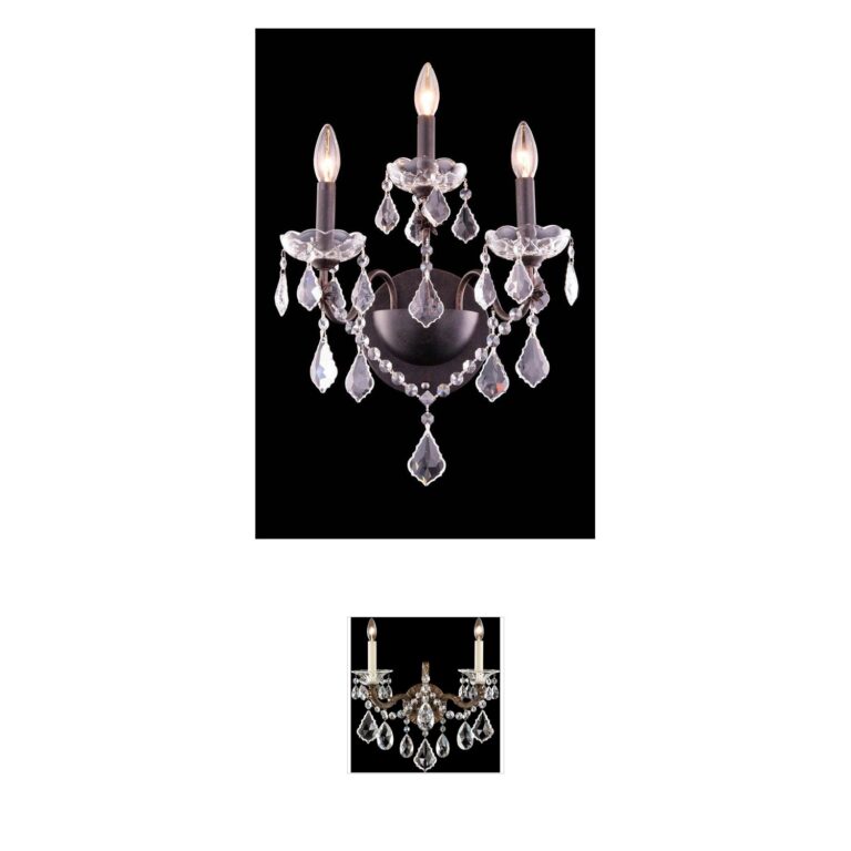 Elegant Lighting St. Francis Collection Crystal Wall Sconce