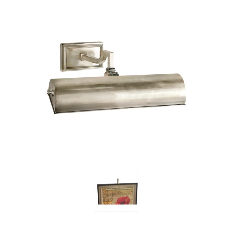 Visual Comfort Signature Collection Alexa Hampton Dean2 Brushed Nickel Picture Light