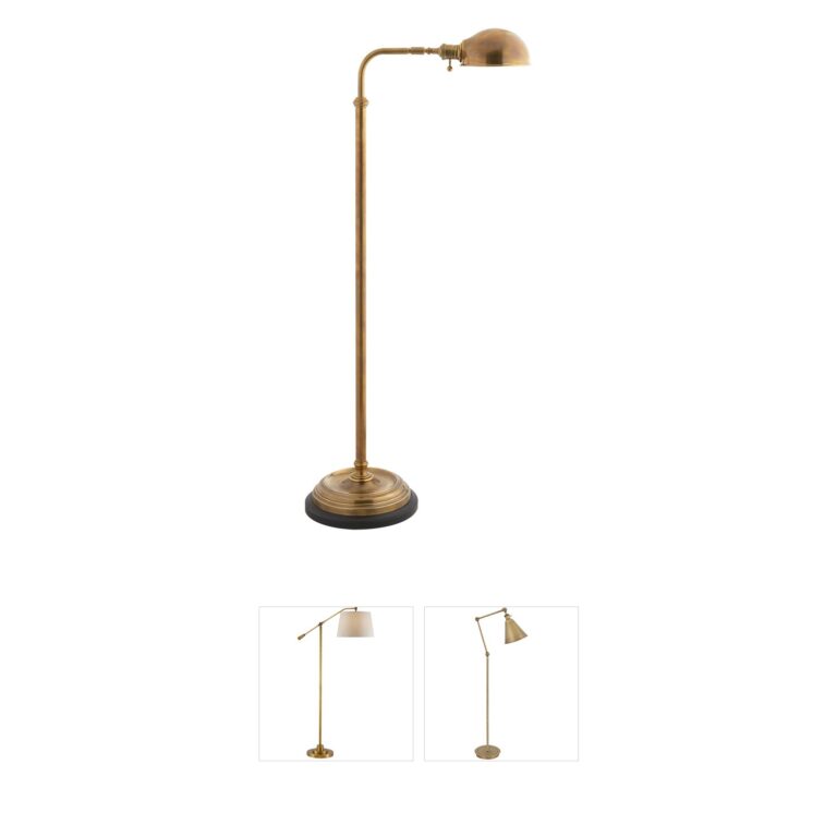 Visual Comfort Chapman & Myers Apothecary Antique Brass Floor Lamp