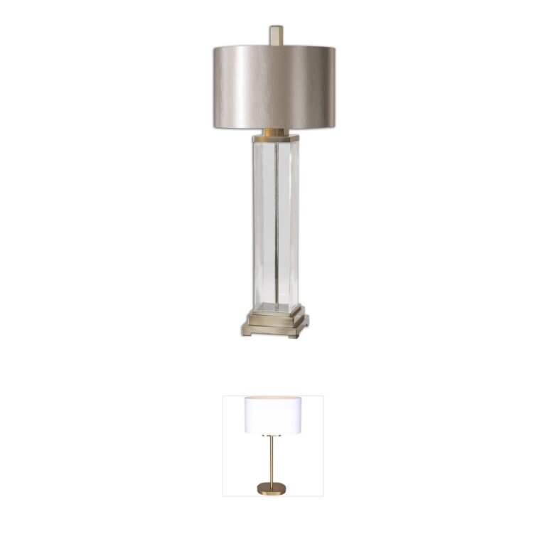 Uttermost Drustan Clear Glass Table Lamp