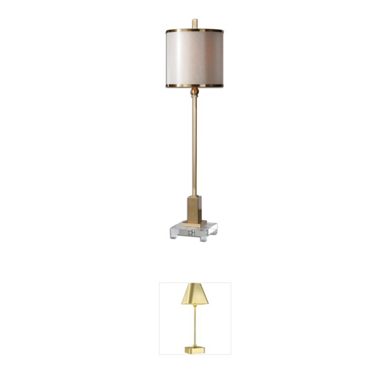 Uttermost Villena Brass & Crystal Table Lamp