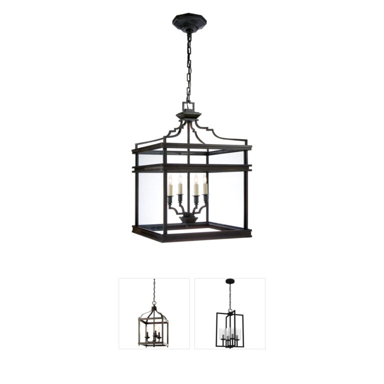 Visual Comfort Signature Collection Chapman & Myers Mykonos Aged Iron Lantern