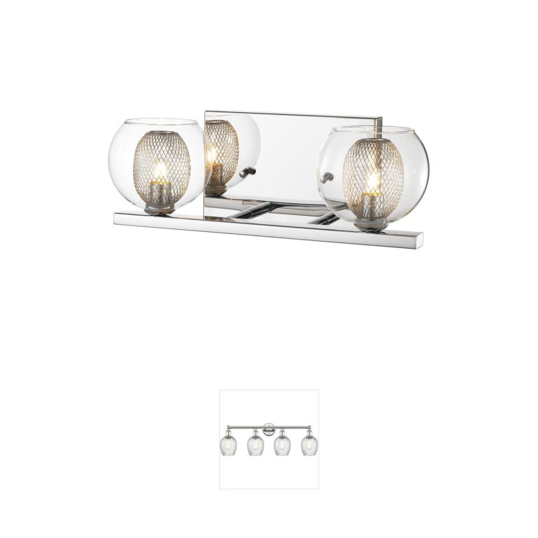Z-Lite Auge Chrome & Clear Glass Vanity Light