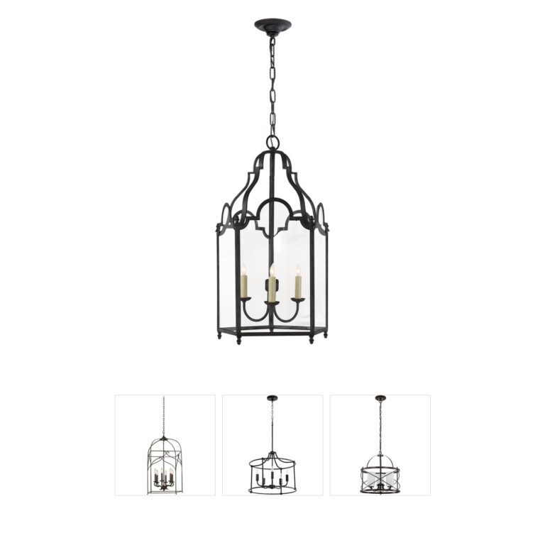 Visual Comfort Chapman & Myers French Market Blackened Rust Pendant