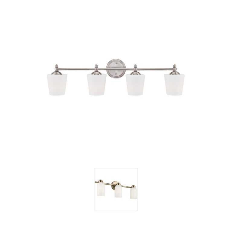 Designers Fountain Darcy 4-Light Brushed Nickel Vanity Light
