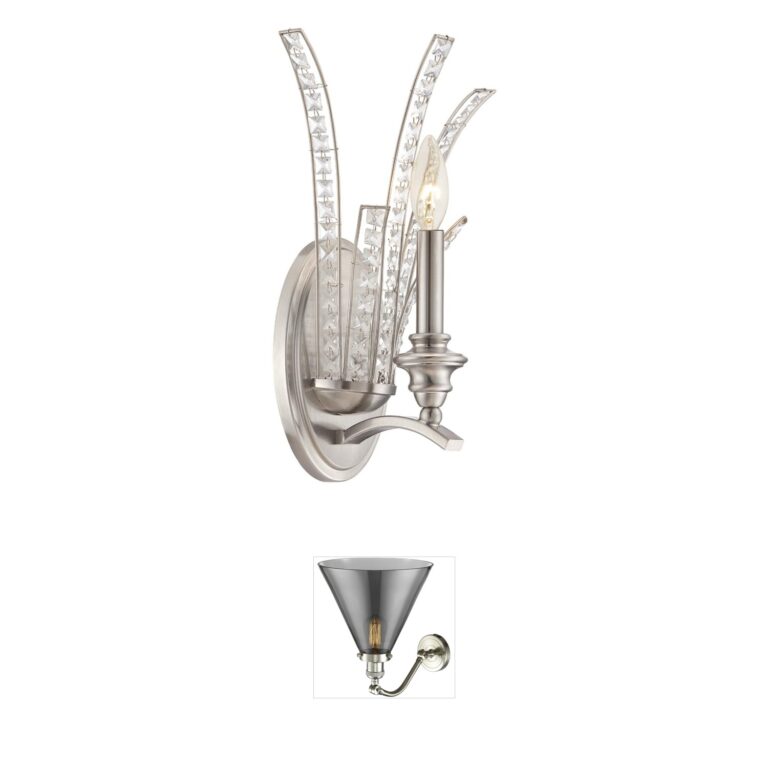 Designers Fountain Grand Plazza Satin Platinum Wall Sconce