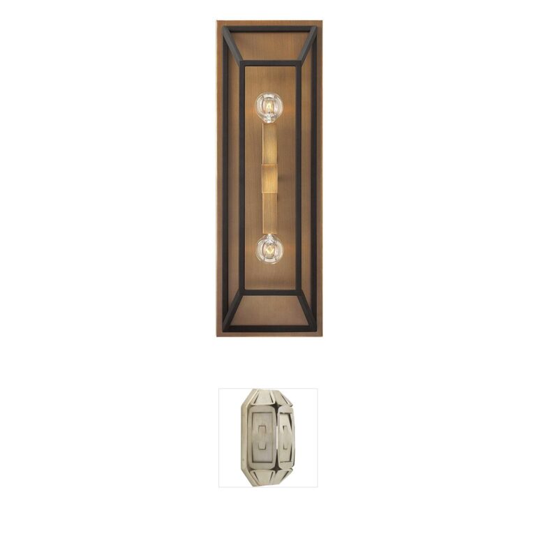 Hinkley Fulton 2-Light Bronze and Heirloom Brass Wall Sconce