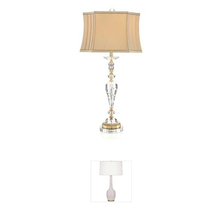 John-Richard Crystal Swirl Table Lamp