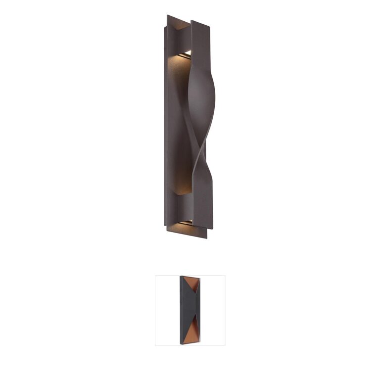 Modern Forms Twist Bronze LED Outdoor Wall Light