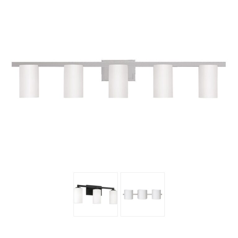 Livex Lighting Astoria Polished Chrome & Opal Glass Vanity Light