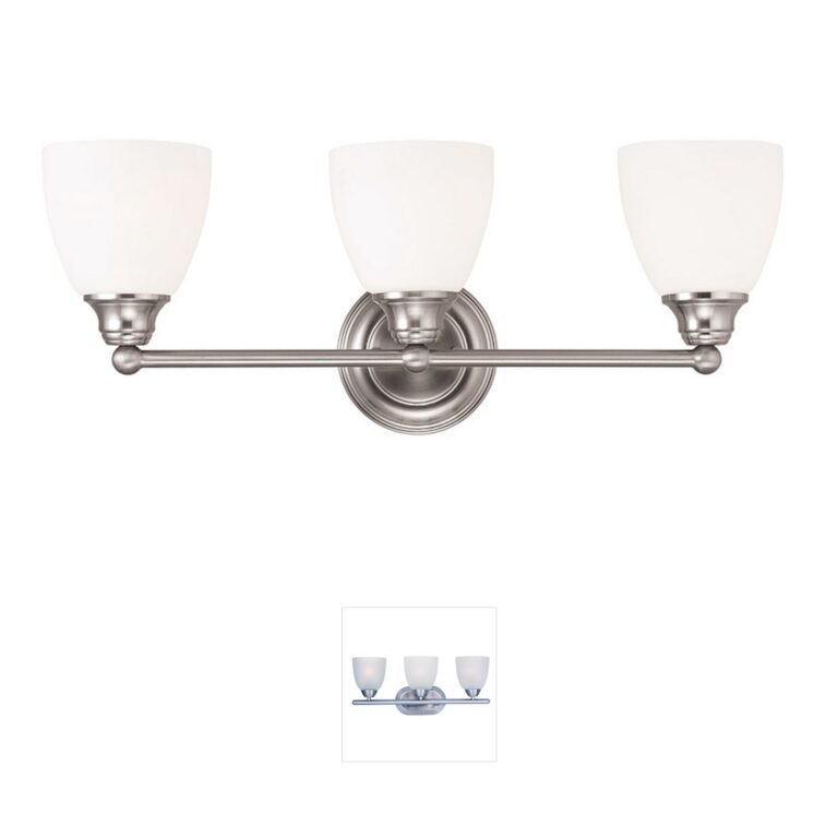 Livex Lighting Somerville Brushed Nickel 3-Light Vanity