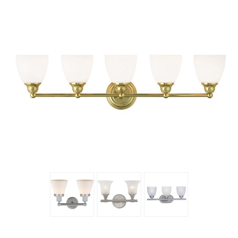 Livex Lighting Somerville 5-Light Polished Brass Vanity Light