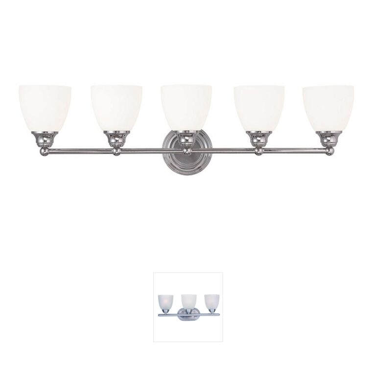 Livex Lighting Somerville Polished Chrome 5-Light Vanity