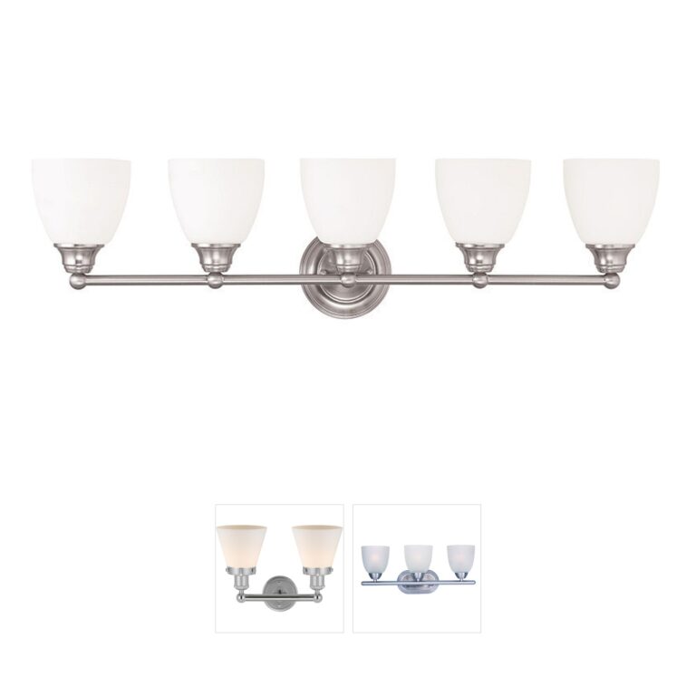 Livex Lighting Somerville 5-Light Brushed Nickel Vanity