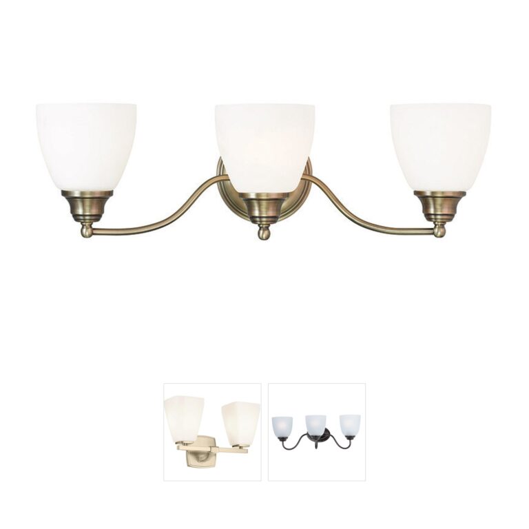Livex Lighting Somerville Antique Brass 3-Light Vanity