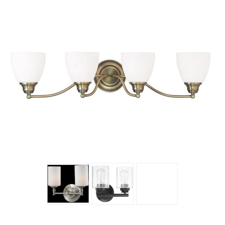 Livex Lighting Somerville Antique Brass Vanity Light