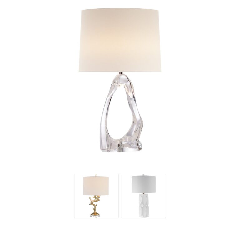 Visual Comfort Signature Collection AERIN Cannes2 Clear Glass Table Lamp