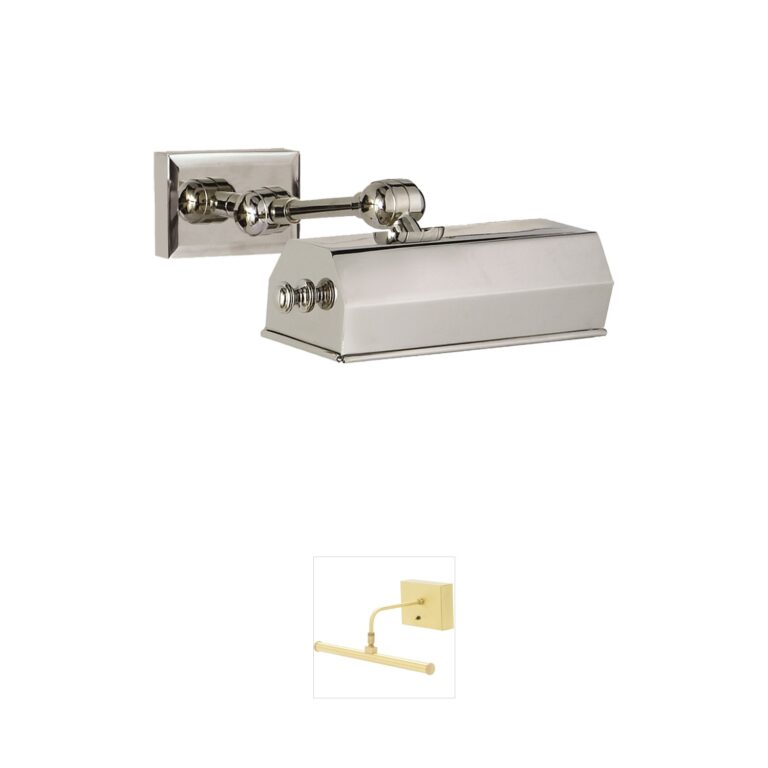 Visual Comfort Signature Collection Chapman & Myers Dorchester2 8" Polished Nickel Portable Picture Light
