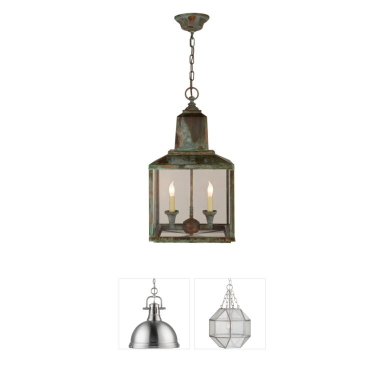 Visual Comfort Signature Collection Suzanne Kasler Brantley Verdigris Lantern Pendant