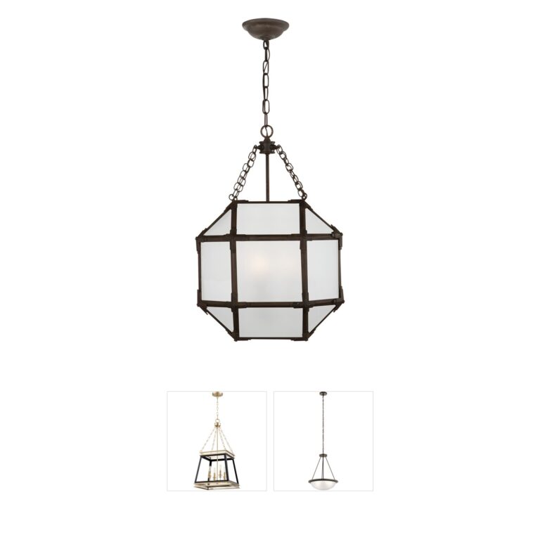 Visual Comfort Suzanne Kasler Morris Antique Zinc Lantern Pendant