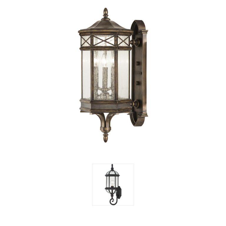 Fine Art Handcrafted Lighting Holland Park Bronze Outdoor Wall Mount